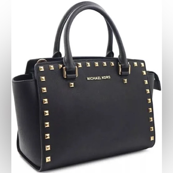 MICHAEL Michael Kors Handbags - Michael Michael Kors Selma Stud Satchel Bag